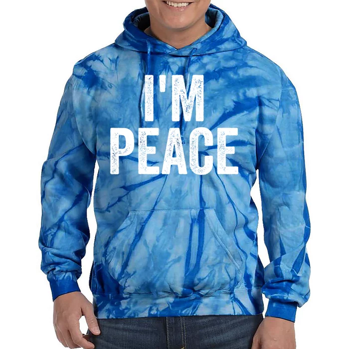 Im Peace Cool Gift I Come In Peace Funny Couples Matching Gift Tie Dye Hoodie