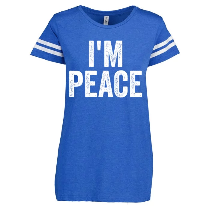 Im Peace Cool Gift I Come In Peace Funny Couples Matching Gift Enza Ladies Jersey Football T-Shirt