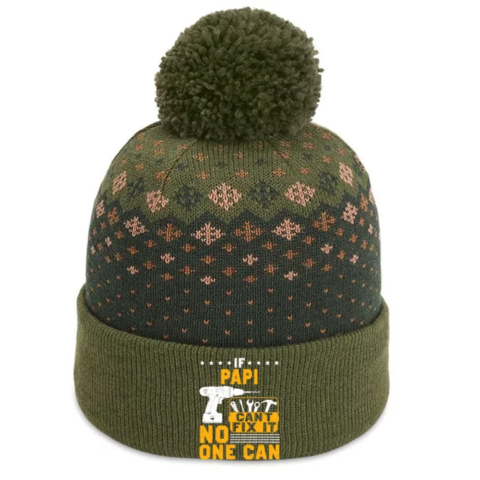 If Papi Cant Fix It No One Can T Papi Gift Father Day The Baniff Cuffed Pom Beanie