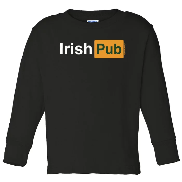 Irish Pub Chowdaheadz Toddler Long Sleeve Shirt