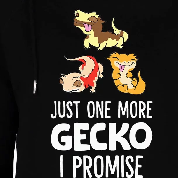 I Promise Crested Gecko Owner Just One More Crested Gecko Womens Funnel Neck Pullover Hood