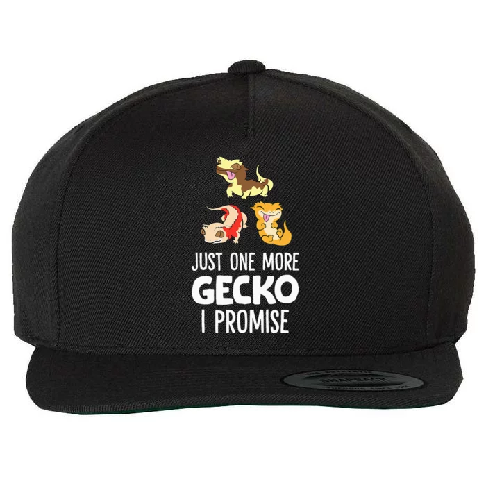 I Promise Crested Gecko Owner Just One More Crested Gecko Wool Snapback Cap