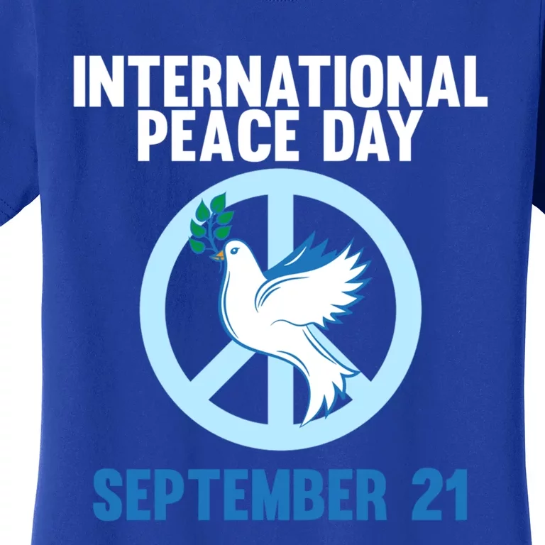 International Peace Day Earth World Peace Day Lover Graphic Gift Women's T-Shirt