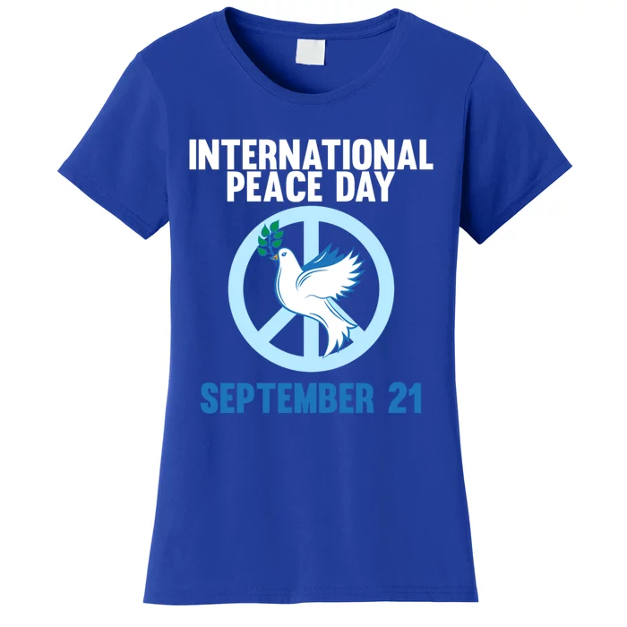 International Peace Day Earth World Peace Day Lover Graphic Gift Women's T-Shirt