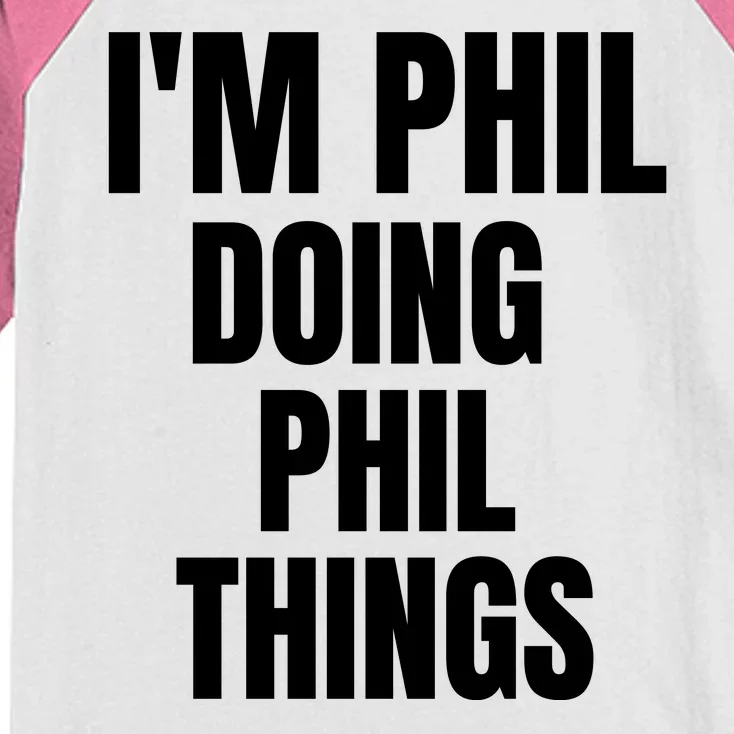 IM Phil Doing Phil Things Kids Colorblock Raglan Jersey