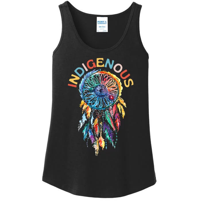 Indigenous peoples day Native American heritage Ladies Essential Tank