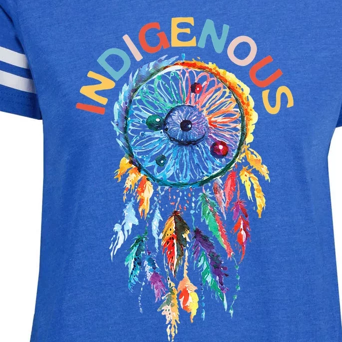 Indigenous peoples day Native American heritage Enza Ladies Jersey Football T-Shirt