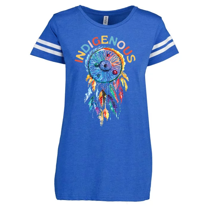 Indigenous peoples day Native American heritage Enza Ladies Jersey Football T-Shirt