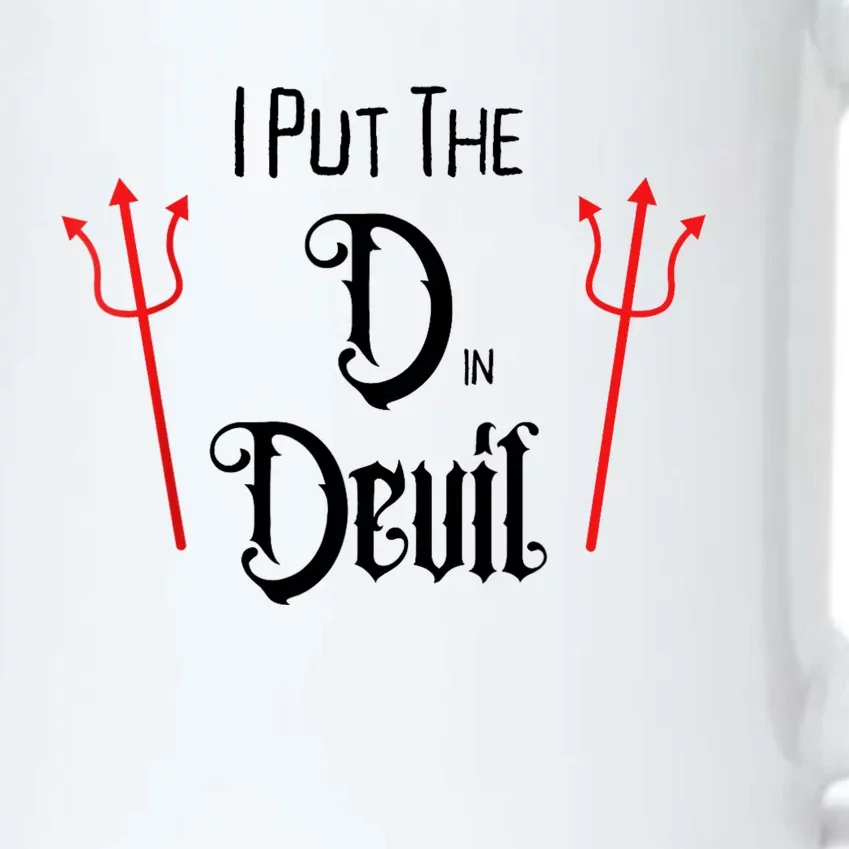 I Put D In Devil Halloween Matching Couple Boyfriend Black Color Changing Mug