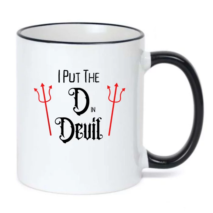 I Put D In Devil Halloween Matching Couple Boyfriend Black Color Changing Mug