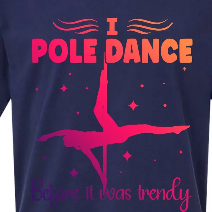 I Pole Dance Before It Was Trendy Pole Dancing Pole Dancer Gift Sueded Cloud Jersey T-Shirt