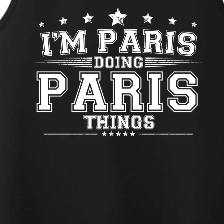 Im Paris Doing Paris Things Performance Tank