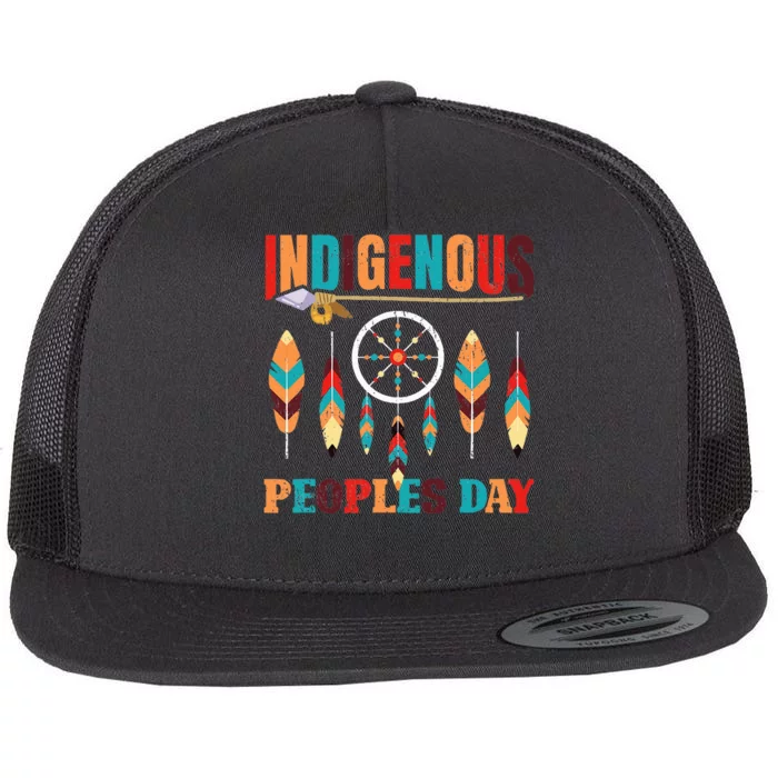 Indigenous Peoples Day for a Native American Flat Bill Trucker Hat