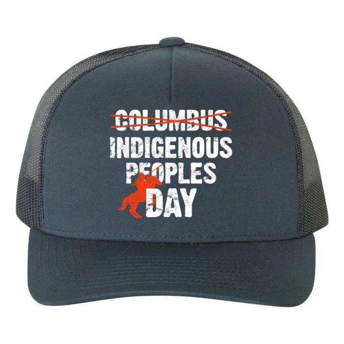 Indigenous Peoples Day Not Columbus Day Native Indian Yupoong Adult 5-Panel Trucker Hat