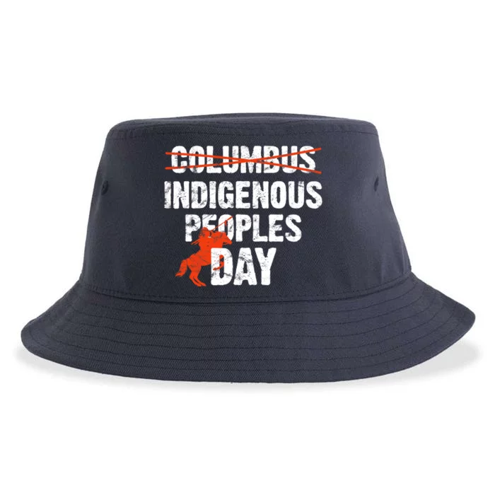 Indigenous Peoples Day Not Columbus Day Native Indian Sustainable Bucket Hat