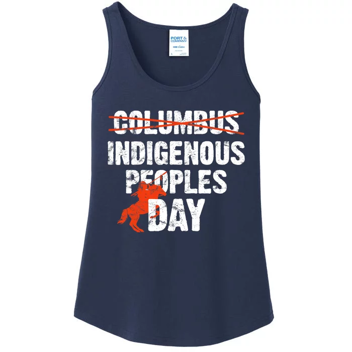 Indigenous Peoples Day Not Columbus Day Native Indian Ladies Essential Tank