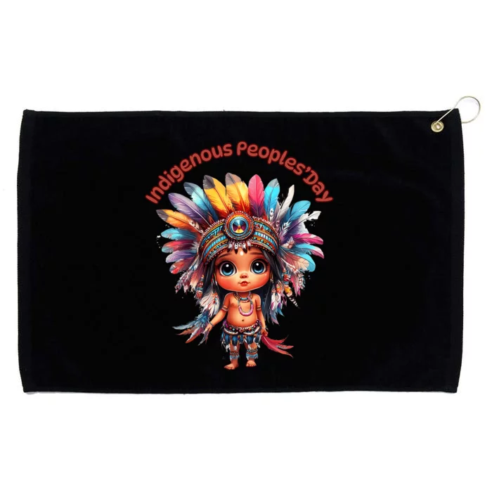 Indigenous PeopleS Day Celebration Grommeted Golf Towel