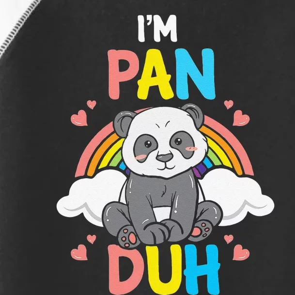 Im Pan Duh Panda Pansexual Pride Rainbow LGBT Gift Love Toddler Fine Jersey T-Shirt