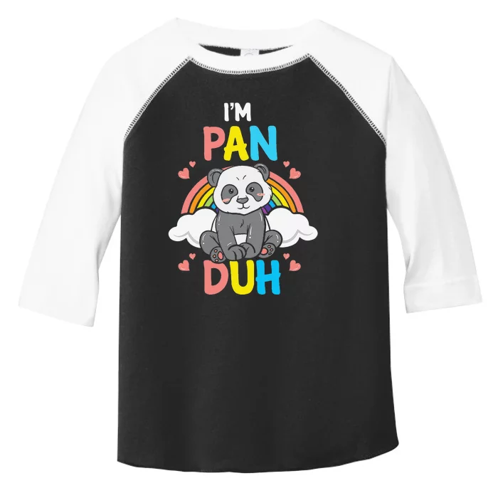 Im Pan Duh Panda Pansexual Pride Rainbow LGBT Gift Love Toddler Fine Jersey T-Shirt