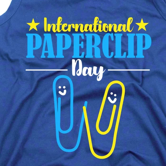 International Paperclip Day 29th May Papeclip Day Gift Tank Top