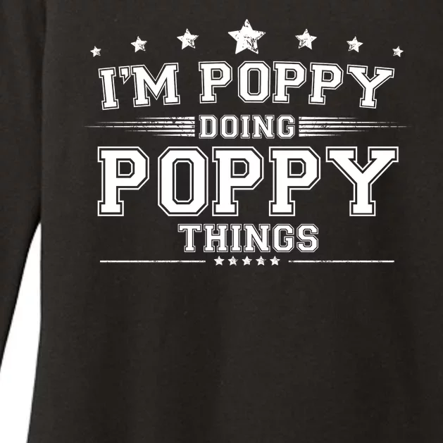 Im Poppy Doing Poppy Things Womens CVC Long Sleeve Shirt