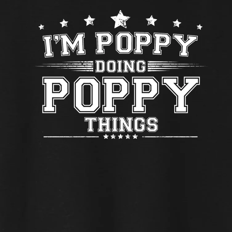 Im Poppy Doing Poppy Things Women's Crop Top Tee