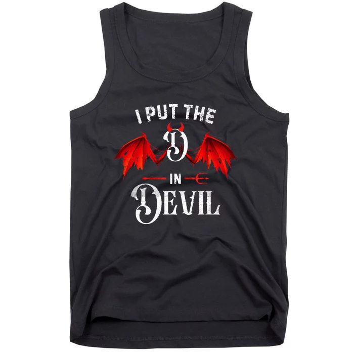 I Put D In Devil Matching Couple Tank Top