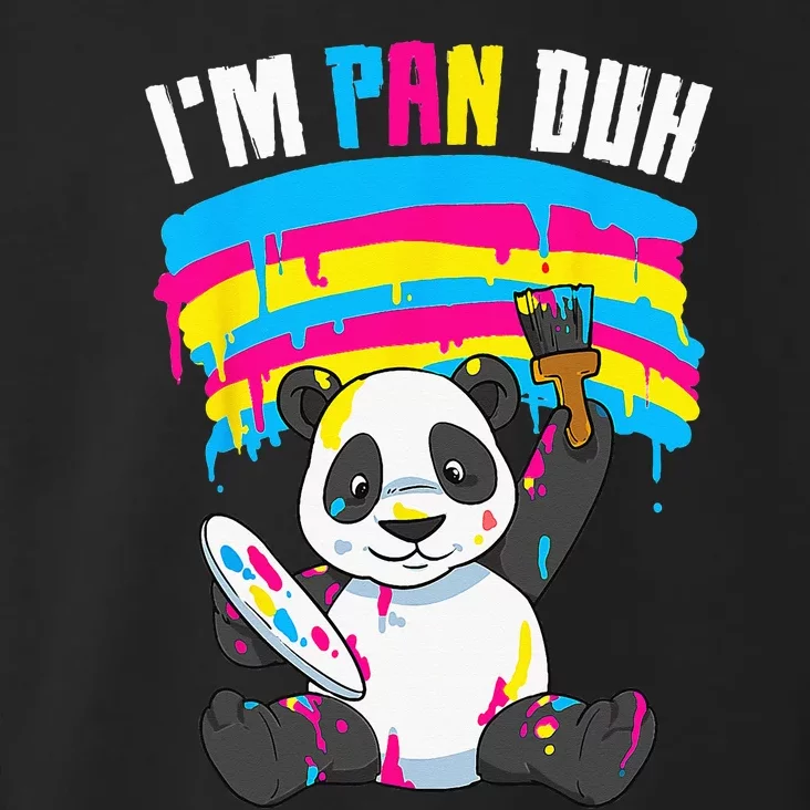 I'm Pan Duh Panda Pansexual Pride Rainbow LGBT Toddler Hoodie