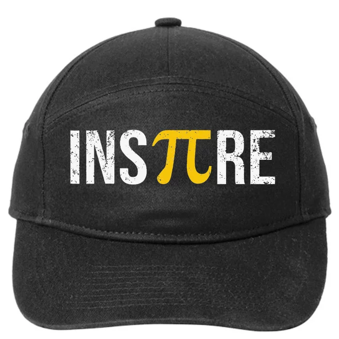 Inspire Pi Day 3.14 Math National funny Pi Day 7-Panel Snapback Hat