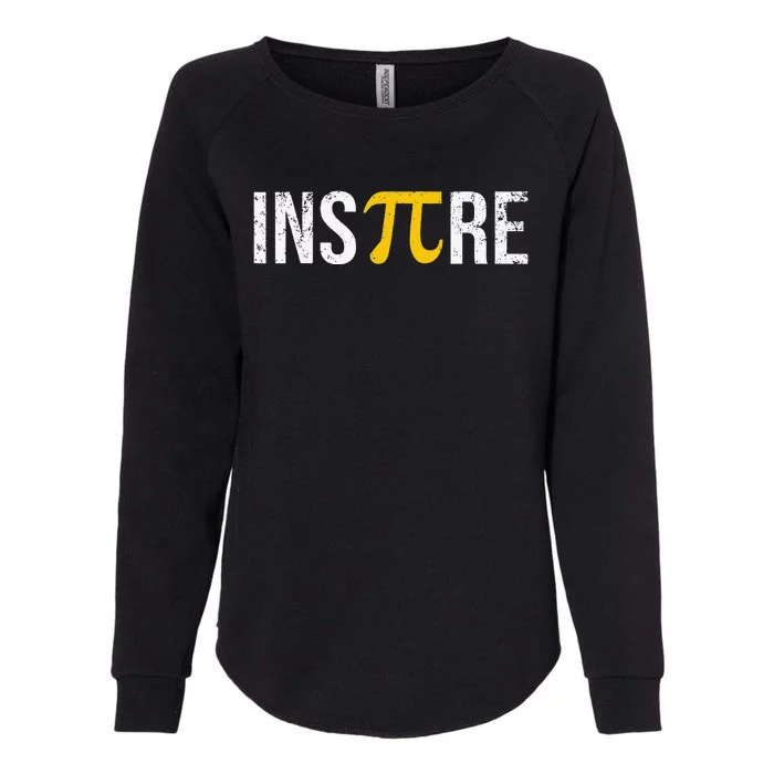 Inspire Pi Day 3.14 Math National funny Pi Day Womens California Wash Sweatshirt