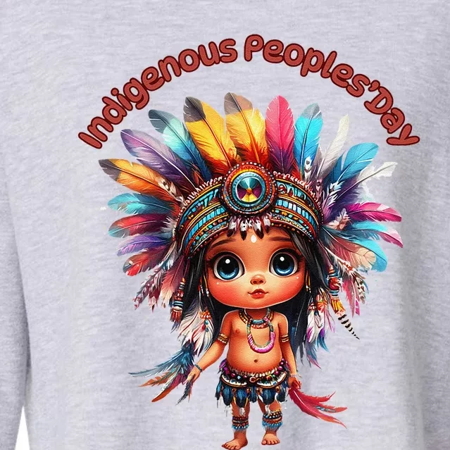 Indigenous PeopleS Day Celebration Cropped Pullover Crew