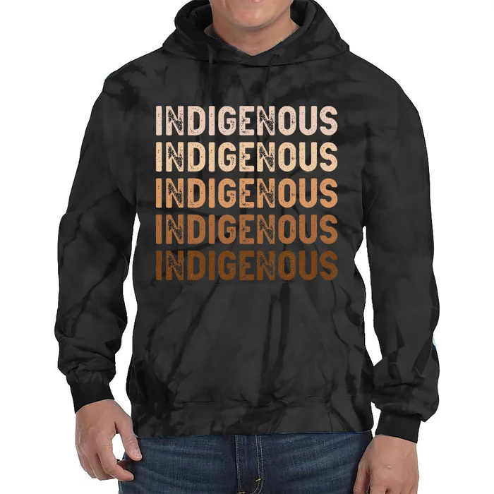 Indigenous Peoples Day Native American Heritage Pride Tie Dye Hoodie