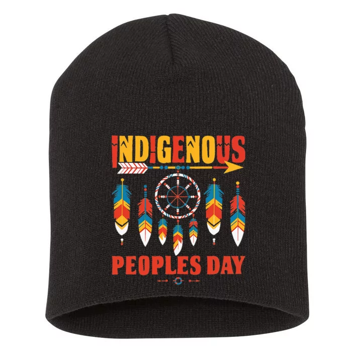 Indigenous Peoples Day Native Heritage Culture Tradition Short Acrylic Beanie