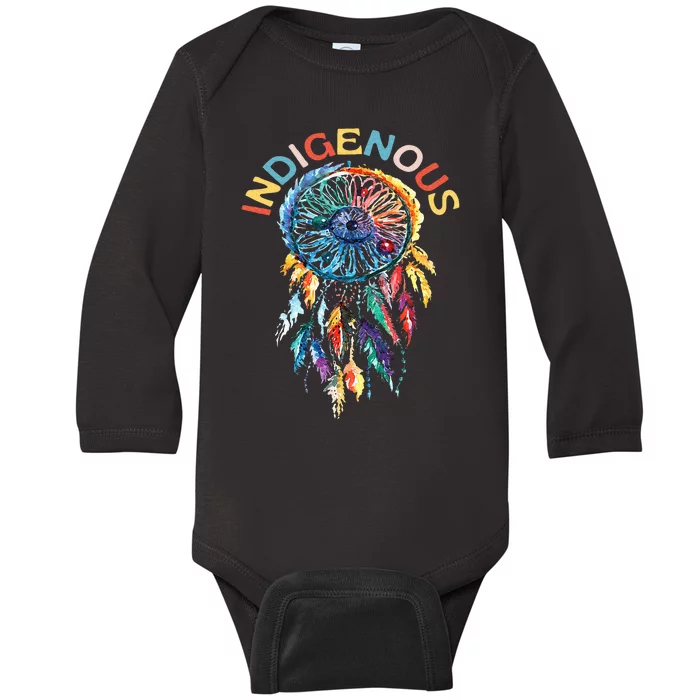 Indigenous peoples day Native American heritage Catcher Baby Long Sleeve Bodysuit