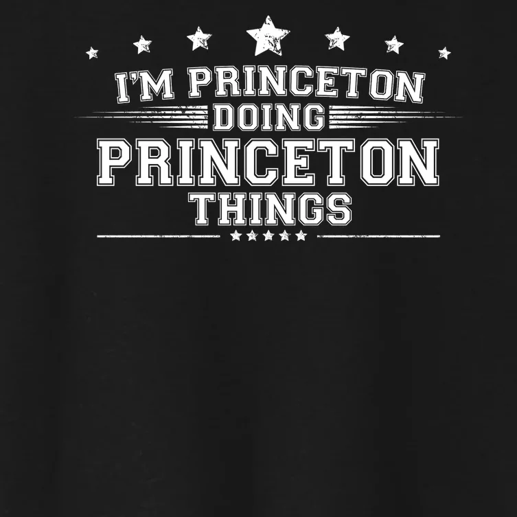 Im Princeton Doing Princeton Things Women's Crop Top Tee