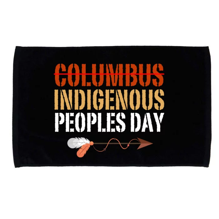 Indigenous Peoples Day Not Columbus Native American Oct 12 Microfiber Hand Towel