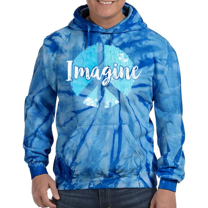 International Peace Day Imagine Funny Love World Graphic Gift Tie Dye Hoodie