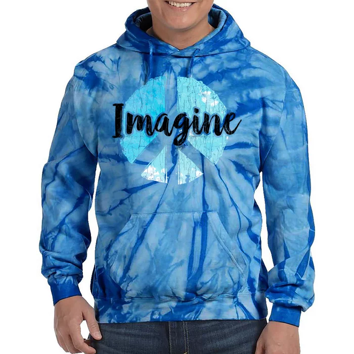 International Peace Day Imagine Funny Love World Graphic Gift Tie Dye Hoodie