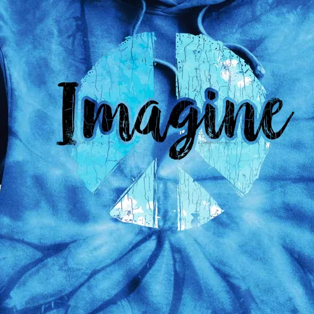 International Peace Day Imagine Funny Love World Graphic Gift Tie Dye Hoodie