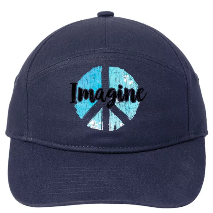 International Peace Day Imagine Funny Love World Graphic Gift 7-Panel Snapback Hat