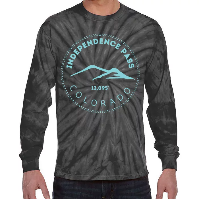 Independence Pass Elevated Colorado Mountain Tie-Dye Long Sleeve Shirt