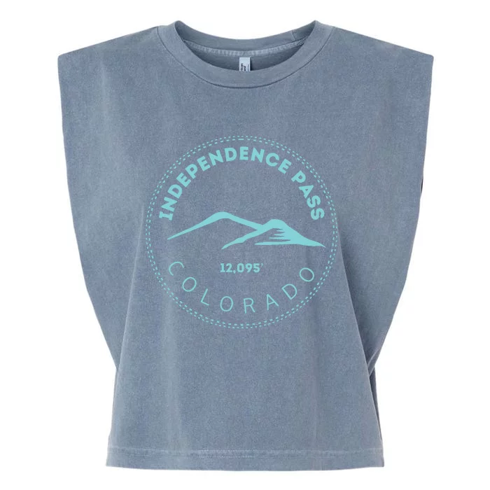 Independence Pass Elevated Colorado Mountain Garment-Dyed Women's Muscle Tee