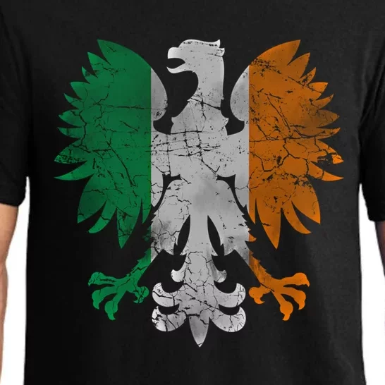 Irish Polish Eagle Flag Meaningful Gift Pajama Set