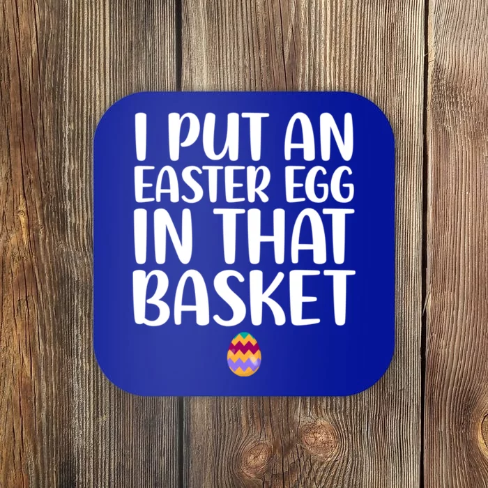 I Put Easter Egg In Basket Funny Pregnancy Announcet Dad Cool Gift Coaster