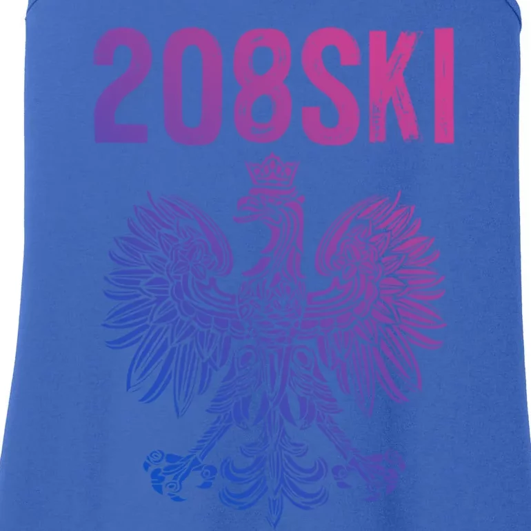 Idaho Polish Eagle Flag Pride 208 Area Code Dyngus Day Gift Ladies Essential Tank