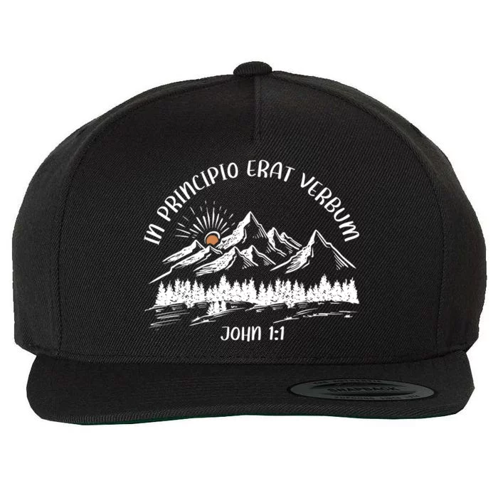 In Principio Erat Verbum Homeschooling Mama Wool Snapback Cap