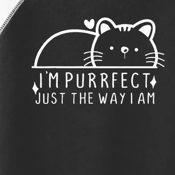 IM Purrfect Funny Cat Pet Lover Fun Pun Toddler Fine Jersey T-Shirt