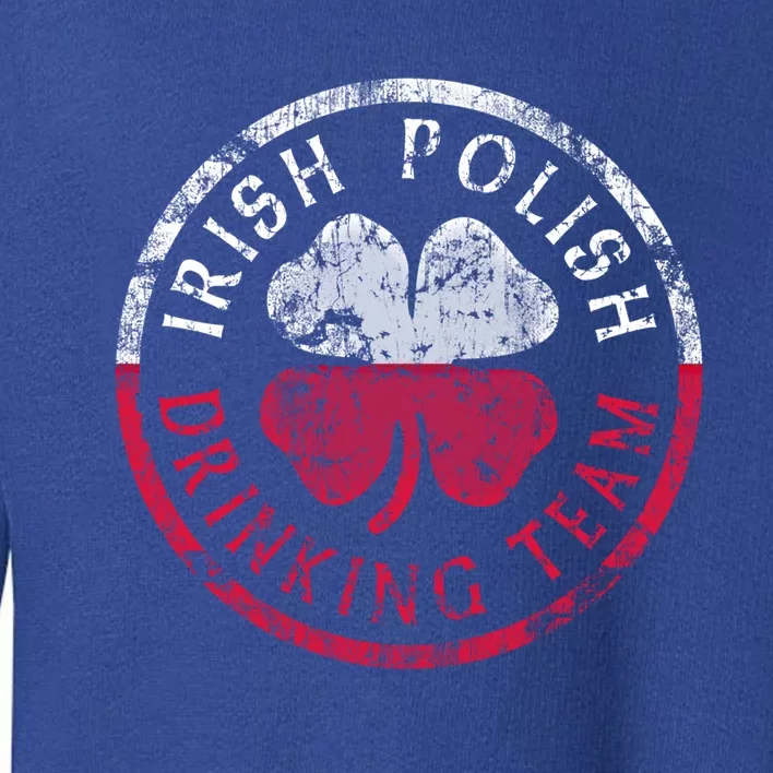 Irish Polish Flag Ing Team Polska Ireland Gift Toddler Sweatshirt