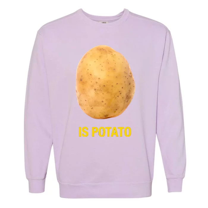 Is Potato Funny Late Show Meme Comedy TV Saying Garment-Dyed Sweatshirt