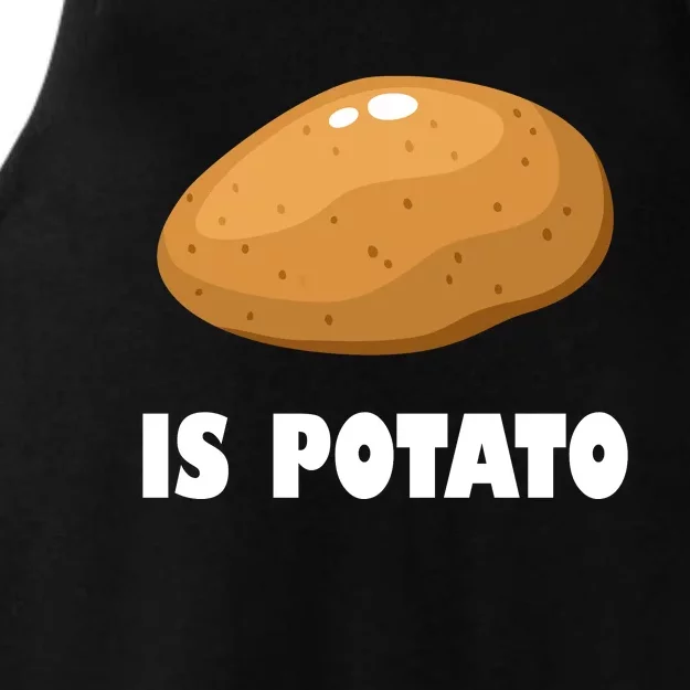 Is Potato Funny Meme Late Night Ladies Tri-Blend Wicking Tank